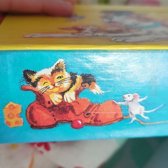 Vintage Pet box pencil box holder cat dog bird - Picture 10 of 11